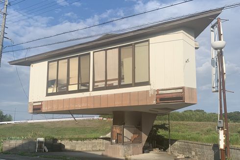 Viral Foto 'Rumah Jamur' di Jepang, Miliki 1 Tiang Sebagai Penyangga