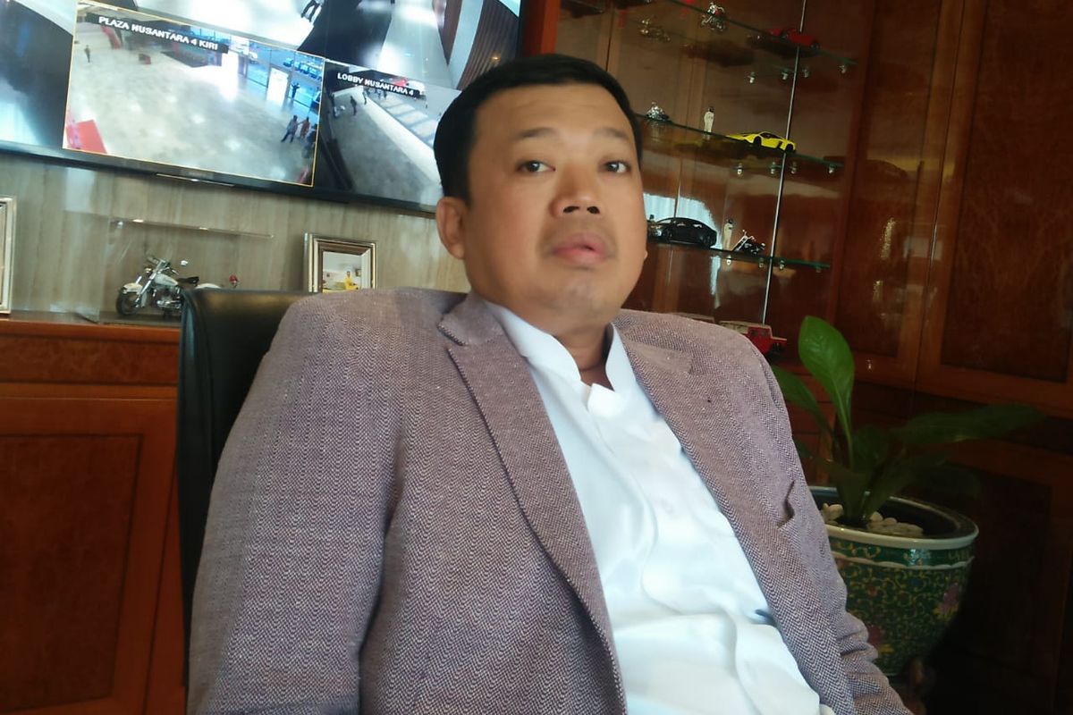 Ketua Pemenangan Pemilu Partai Golkar Nusron Wahid di Kompleks Parlemen, Senayan, Jakarta, Senin (4/11/2019).
