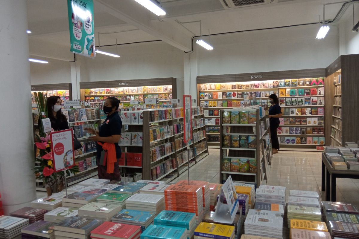 Suasana di Gramedia New Bali Gatsu, Kamis (22/10/2020). 