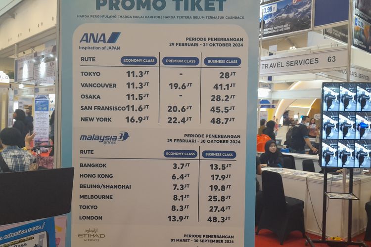 Beberapa maskapai penerbangan menawarkan rute Jakarta-Jepang dengan harga promo khusus pengunjung Astindo Travel Fair 2024.
