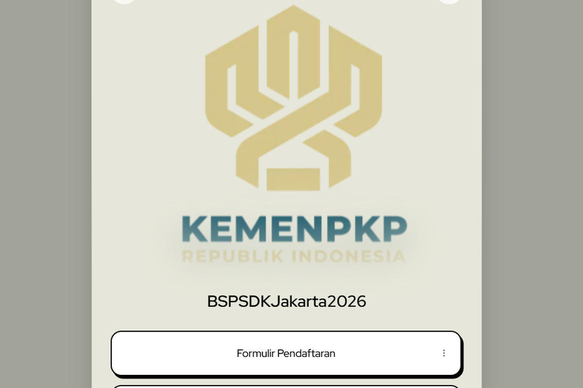 Kementerian PKP Buka Lowongan Kerja BSPS 2026 Jakarta, Ini Posisi dan Kriterianya