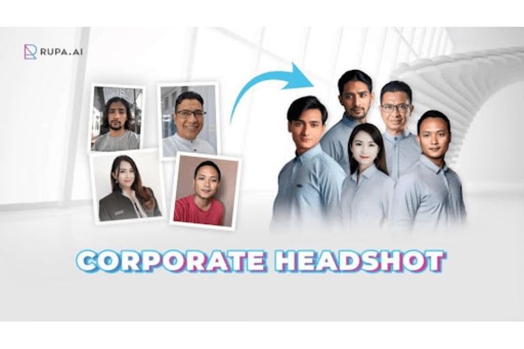 Layanan Corporate Headshot yang baru diluncurkan Rupa.AI, Senin (20/11/2023)