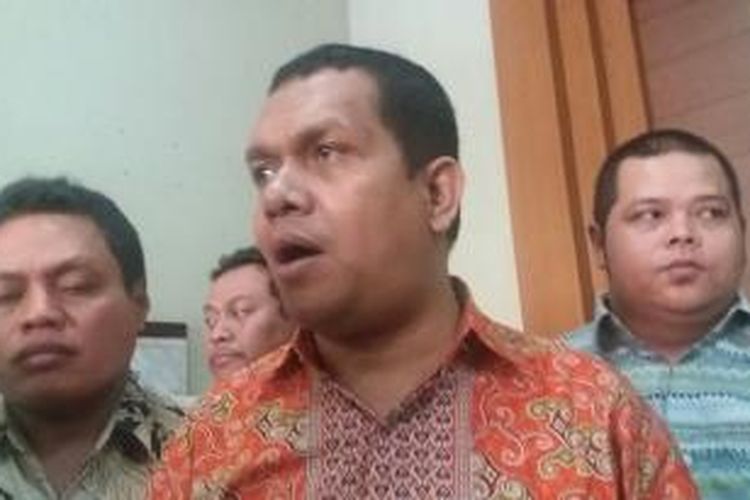 Ketua DPP Partai Golkar versi Munas Ancol, Melki Laka Lena, saat ditemui di Kantor Forum Komunikasi TNI Jalan Senen Raya, Jakarta Pusat, Jumat (27/11/2015)