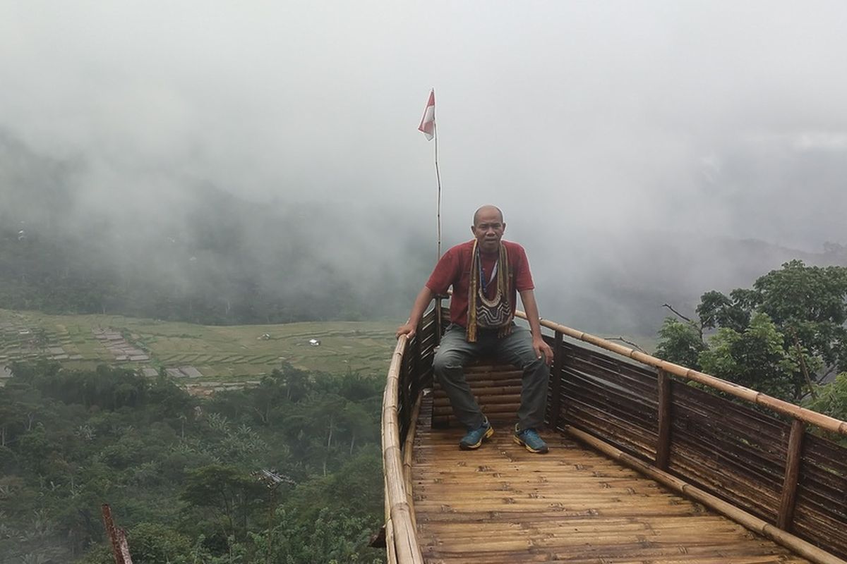 Destinasi Golo Depet, Kampung Lerang, Desa Golo Loni, Kecamatan Ranamese, Kab..Manggarai Timur, NTT sebagai tempat swafoto terbaik di Manggarai Timur, Selasa, (27/12/2022)