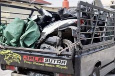 Ditutup Terpal, Pikap Berpelat Lampung Tepergok Angkut 6 Motor Curian dari Bogor