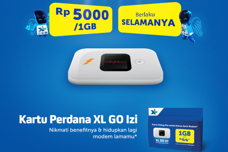 Ilustrasi XL Go Izi dan MiFI