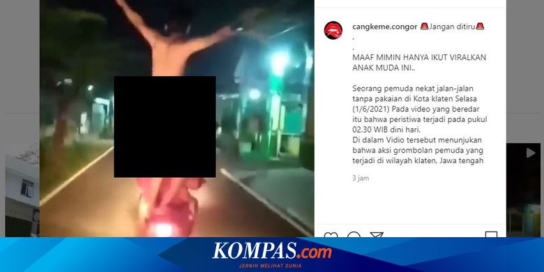 Viral Pemuda Bugil Berjoget di Atas Motor, Tak Paham Etika Berkendara - Vimarsana News