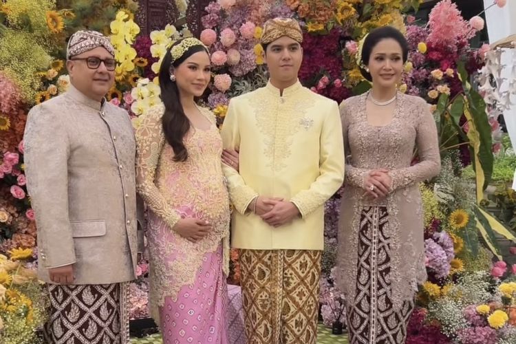 Penampilan Alyssa Daguise di perayaan 7 bulan kehamilan pada Jumat (7/2/2026).