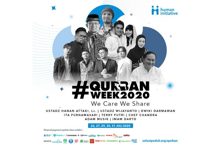 Qurban Week 2020, We Care We Share jadi semangat qurban dari Human Initiative di tengah pandemi. 