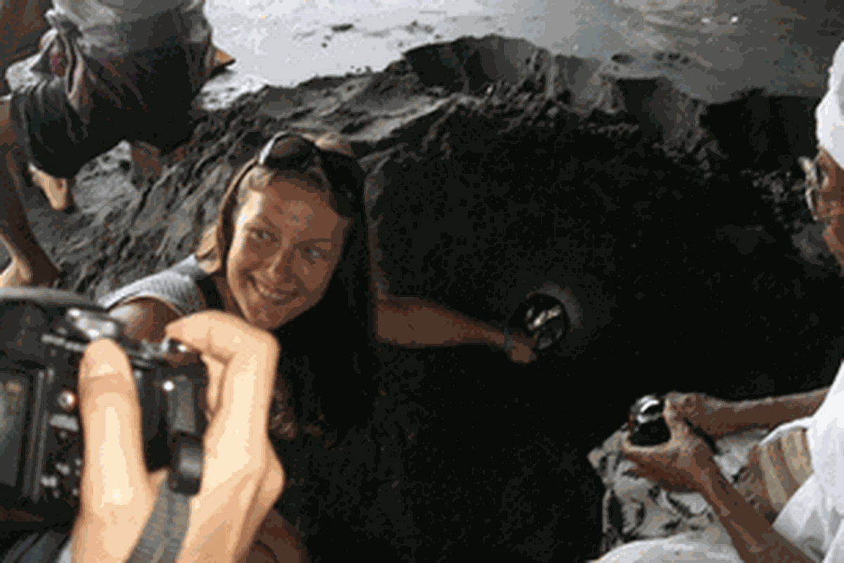 Ular di Tanah Lot, Tabanan, Bali.