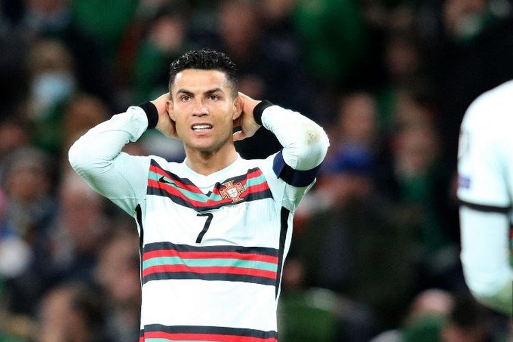 Hasil 0-0 timnas Portugal saat bertandang ke Dublin untuk menghadapi timnas Irlandia pada Jumat (12/11/2021) menjadi catatan tersendiri bagi seorang Cristiano Ronaldo.