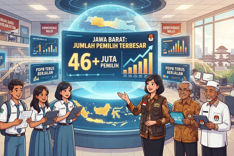 Ini Daftar 10 Provinsi dengan Jumlah Pemilih Terbanyak, Jawa Barat Peringkat Pertama