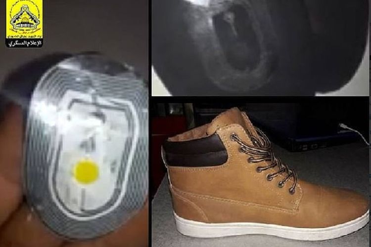 Inilah sepatu buatan Israel yang menurut Hamas telah dilengkapi perangkat elektronik untuk kegiatan mata-mata.