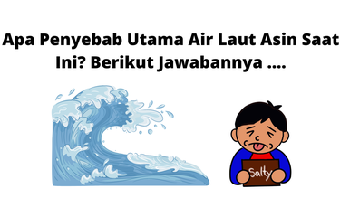 Apa penyebab utama air laut asin saat ini?