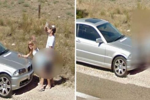 Google Street View Rekam Pasangan yang Bercinta di Jalan Raya