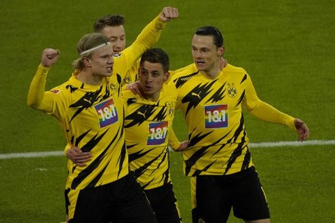 Babak I Bayern Vs Dortmund, Haaland dan Lewandowski Sudah 2 Gol