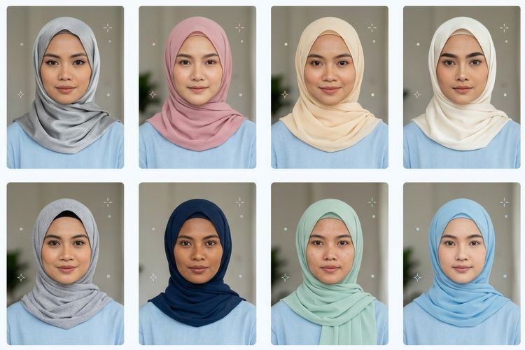 Biru Langit Cocok dengan Jilbab Warna Apa? Ini 10 Rekomendasinya