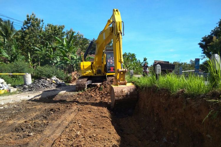 Ilustrasi pekerjaan proyek infrastruktur