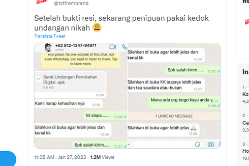 Ramai soal Penipuan Berkedok Undangan Nikah, Pakar: Saldo Bisa Terkuras Habis