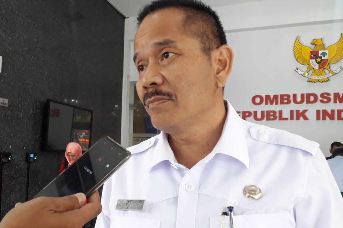 Pj Wali Kota Bekasi Ruddy Gandakusuma di kantor Ombudsman RI Perwakilan Jakarta Raya, Rabu (8/8/2018).
