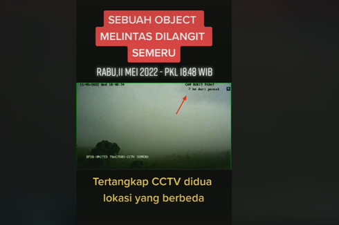 Viral, Video Benda Bercahaya Melintas di Langit Semeru, Ini Kata Ahli