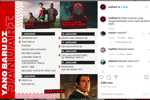 Rekomendasi Tayangan Netflix untuk Temani Tahun Baru 2020