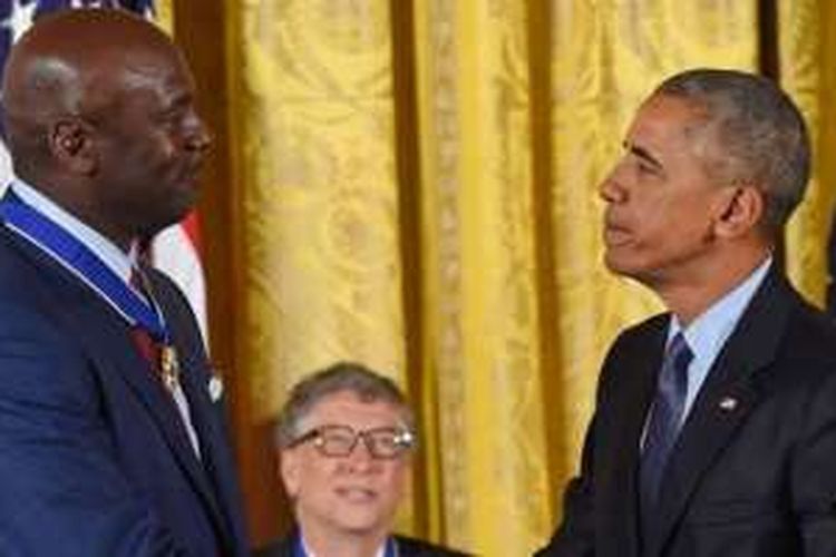 Michael Jordan dan Presiden Barack Obama