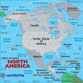 Foto : Daftar Negara di Benua Amerika dan Ibu Kotanya Halaman 2