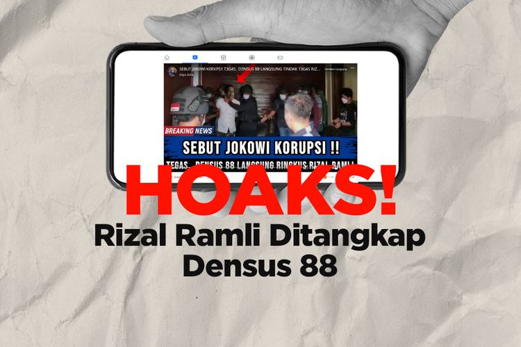 Hoaks! Rizal Ramli Ditangkap Densus 88