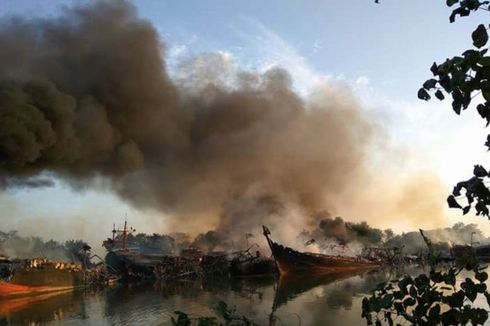 BPBD Pastikan Kapal yang Terbakar 12 Unit, Kerugian Miliaran Rupiah
