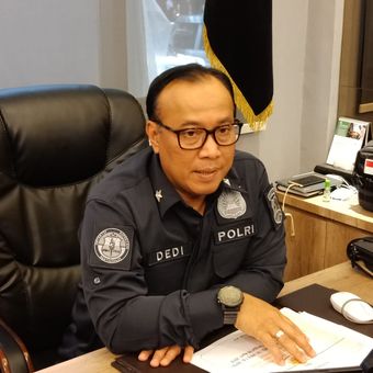 Kepala Biro Penerangan Masyarakat Divisi Humas Polri Brigjen (Pol) Dedi Prasetyo di Gedung Humas Mabes Polri, Jakarta Selatan, Kamis (11/4/2019).