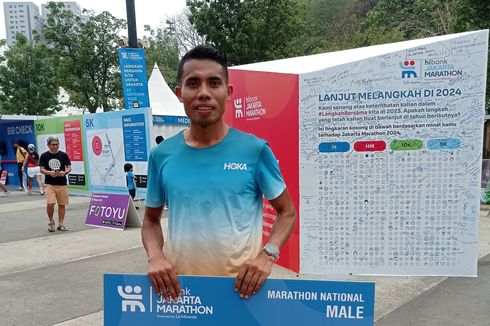 Catat Waktu 02:29:56, Rikki Martin Juara Jakarta Marathon 2023 Kategori Nasional