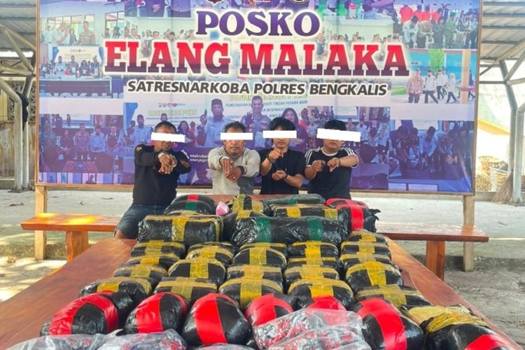 28 Kg Sabu Diselundupkan dari Malaysia ke Bengkalis, 4 Pelaku Ditembak