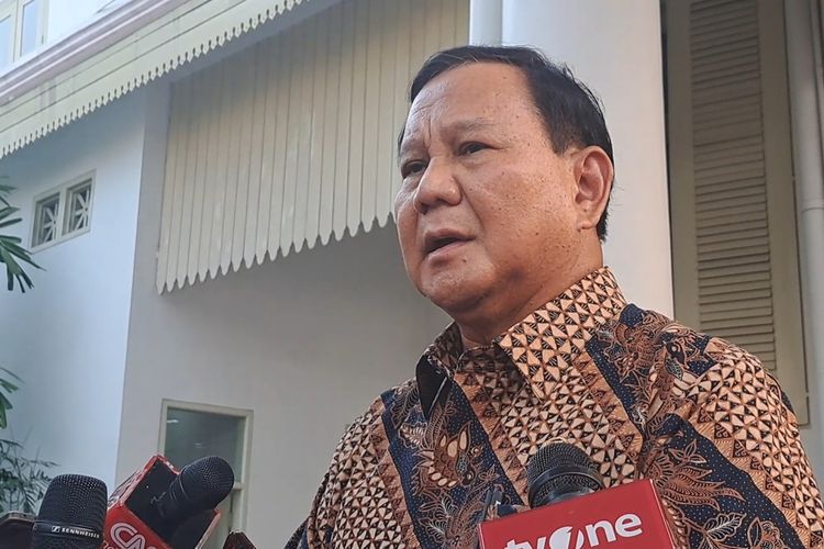Menteri Pertahanan Prabowo Subianto di Kompleks Istana Kepresidenan, Jakarta, Senin (26/6/2023).