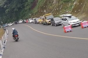 Volume Kendaraan Meningkat, Jalur Puncak One way dari Arah Bogor