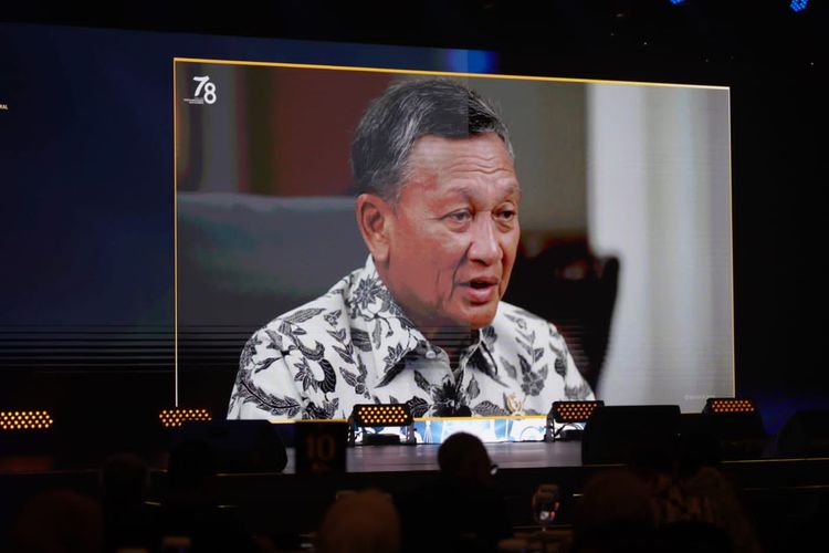 Menteri Energi dan Sumber Daya Mineral Arifin Tasrif saat memberikan sambutan secara virtual dalam acara Penganugerahan Penghargaan Subroto 2023, Jumat (29/9/2023).  (DOK. Humas Ditjen Migas)