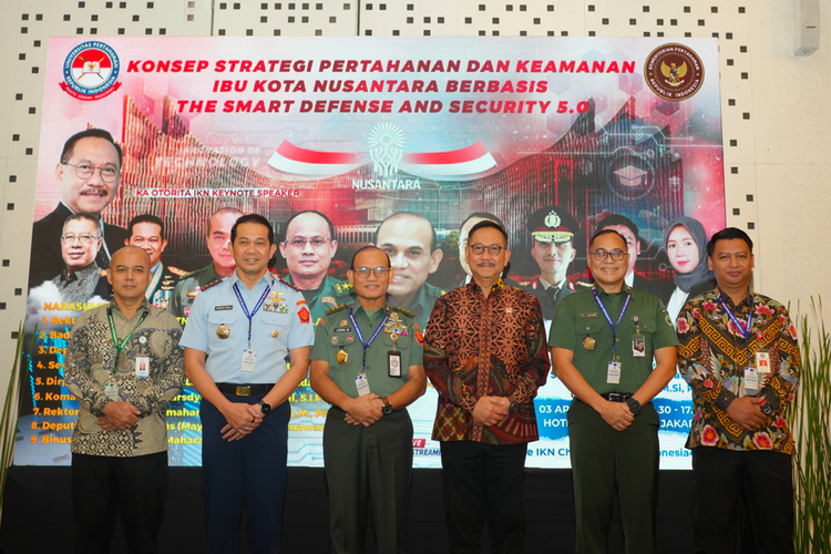 Staf Khusus Kepala Staf Angkatan Darat sekaligus Ketua Kelompok Strategi Pertahanan dan Keamanan Otorita Ibu Kota Nusantara (OIKN) Mayjen TNI Achmad Adipati Karnawidjaja menjelaskan, IKN memiliki konsep strategi pertahanan berbasis siber.