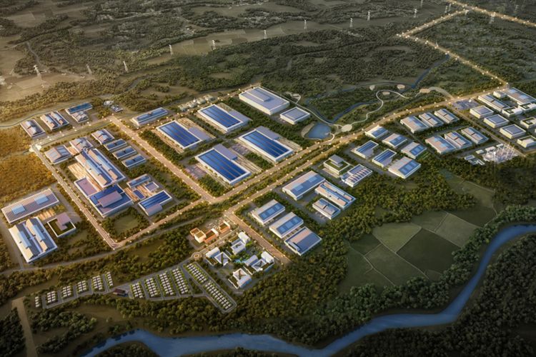 Masterplan Bantang Industrial Park yang tengah dikembangkan oleh PT Intiland Development Tbk 