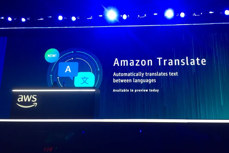 Pengenalan Amazon Translate di AWS re: Invention 2017 di Las Vegas, Amerika Serikat, Rabu (29/11/2017) waktu setempat.