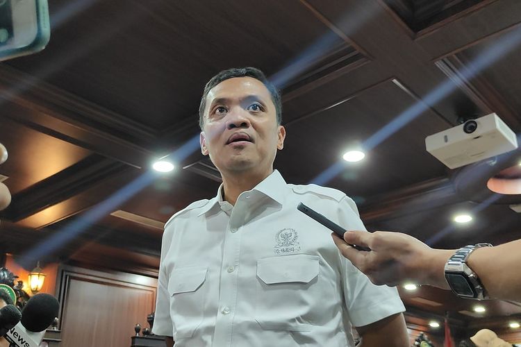 Wakil Ketua Umum Partai Gerindra Habiburokhman ditemui di Kompleks Parlemen Senayan, Jakarta, Senin (6/5/2024).