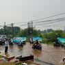 Hujan Deras, Jalan di Depan Kompleks Pemkot Tangsel Tergenang Air