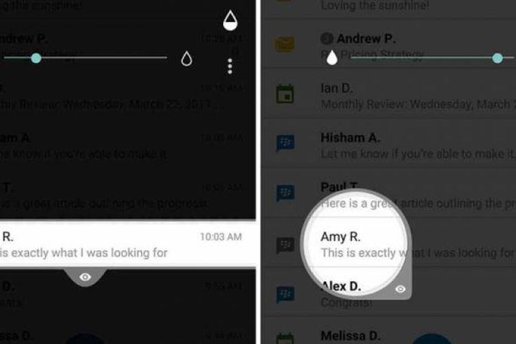 Blackberry Privacy Shade untuk Android