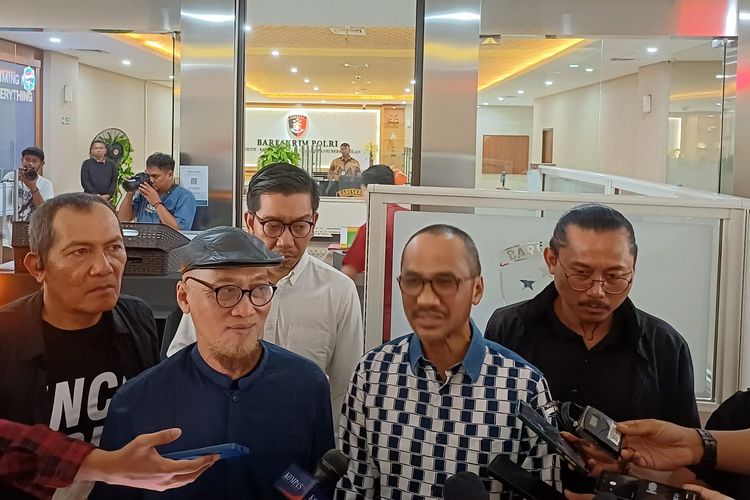 Koalisi Masyarakat Sipil Antikorupsi mendatangi Mabes Polri, Jakarta, Jumat (1/3/2024) untuk menyurati Kapolri Jenderal Listyo Sigit Prabowo.