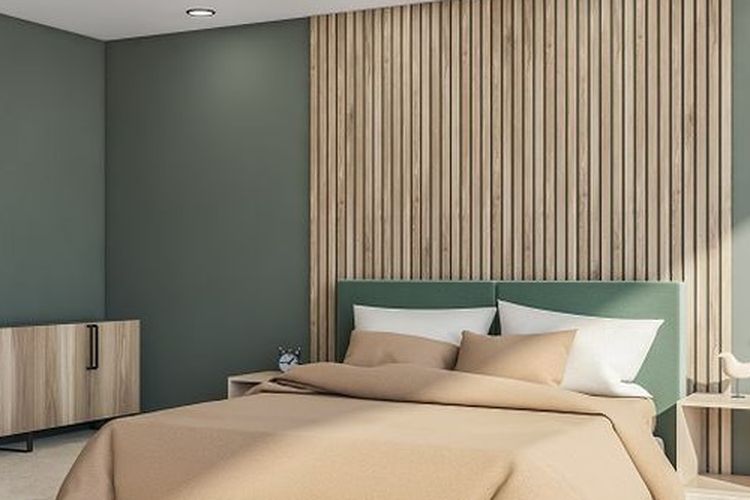 Ilustrasi tempat tidur.