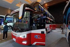 Bus Baru PO Harapan Indah, Pakai Bodi Priority Buatan Karoseri Tentrem