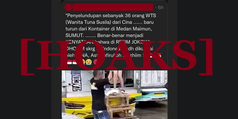 Hoaks penyelundupan WTS asal China di Medan
