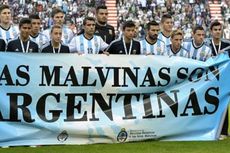 Bentangkan Spanduk soal Malvinas, Timnas Argentina Bawa Politik ke Lapangan