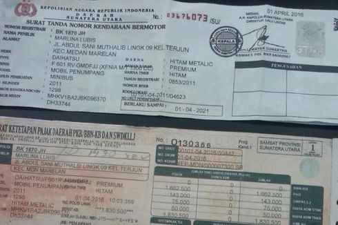 Kasus Satu STNK untuk Dua Mobil Berbeda, Ini Sanksinya