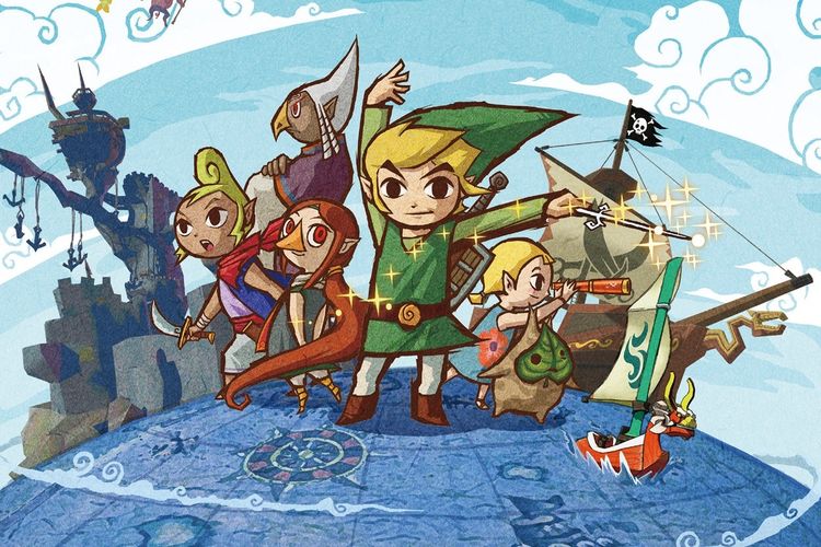 Poster game The Legend of Zelda Wind Waker.