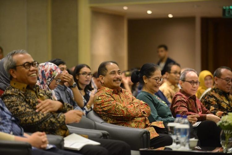 Publikasi Indonesia dinobatkan sebagai destinasi halal nomor satu versi Global Muslim Travel Index (GMTI) 2019 diPullman Hotel, Jakarta, Selasa (9/4/2019).